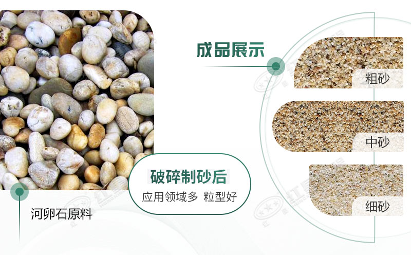 河卵石制沙劃算嗎？河卵石制沙機(jī)出來(lái)的沙商混站能用嗎？