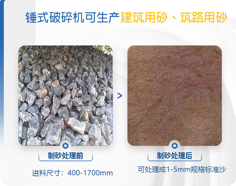 pcz1615重錘破可以制砂嗎，附現場視頻